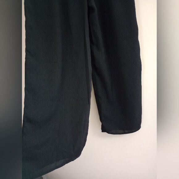 NWT Arizona Jean Company Black Wide Leg Cover Up Pants Size M 10/12 - Picture 4 of 7